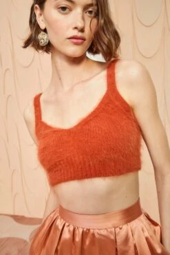 ULLA JOHNSON Taliah Bralette - Redwood -Ullyla Shop ULLA JOHNSON Taliah Bralette REDWOOD 0119