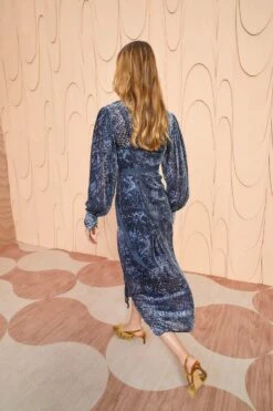 ULLA JOHNSON Thalia Dress - Marine 11 ULLA JOHNSON Thalia Dress - Marine -Ullyla Shop ULLA JOHNSON Thalia Dress MARINE RESHOOT 0106