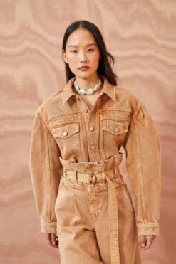 ULLA JOHNSON The Cosette Jacket - Stone Dye Wash -Ullyla Shop ULLA JOHNSON The Cosette Jacket STONE DYE WASH 01 MAIN