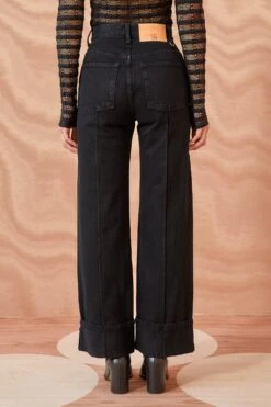 ULLA JOHNSON The Genevieve Jean - Noir Wash -Ullyla Shop ULLA JOHNSON The Genevieve Jean NOIR WASH 03