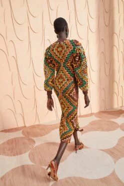 ULLA JOHNSON Vayda Dress - Fire Opal -Ullyla Shop ULLA JOHNSON Vayda Dress FIREOPAL 0070