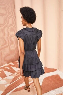 ULLA JOHNSON Vesna Dress - Noir -Ullyla Shop ULLA JOHNSON Vesna Dress NOIR 04