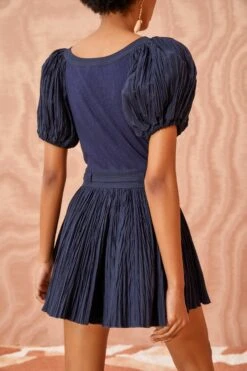 ULLA JOHNSON Vinny Playsuit - Midnight -Ullyla Shop ULLA JOHNSON Vinny Playsuit MIDNIGHT 04