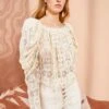 ULLA JOHNSON Vivi Blouse - Chalk -Ullyla Shop ULLA JOHNSON Vivi Blouse CHALK 01 MAIN
