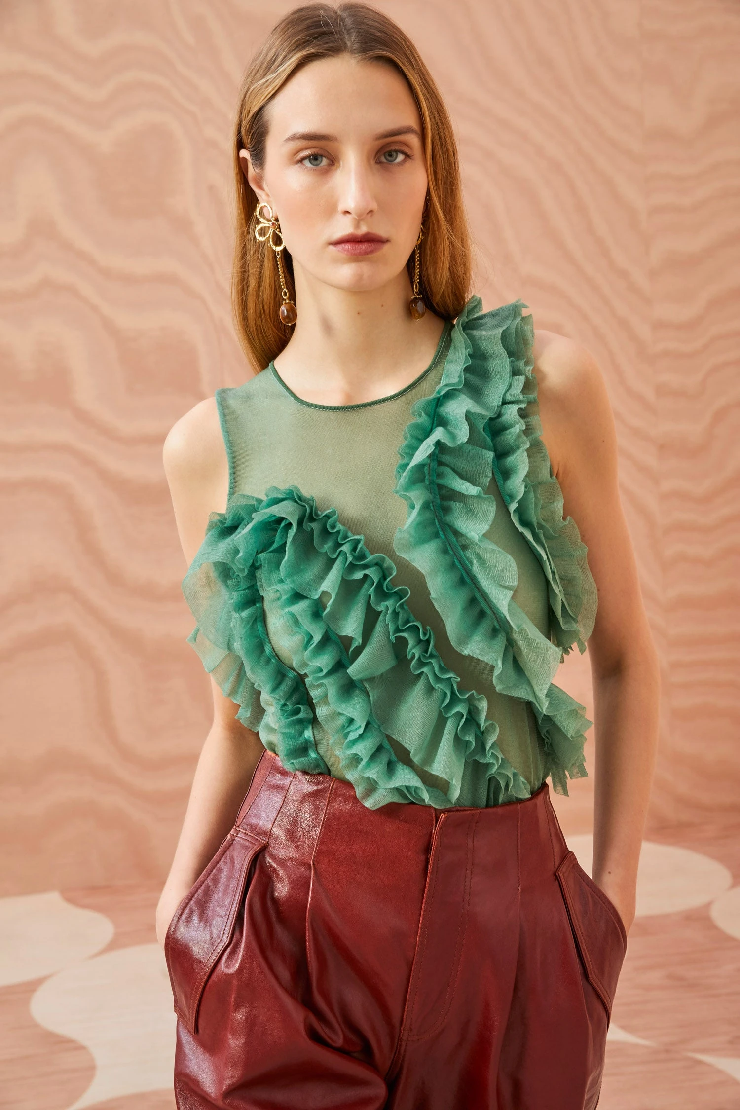 ULLA JOHNSON Winnifred Top - Jade 7 ULLA JOHNSON Winnifred Top - Jade - Image 5