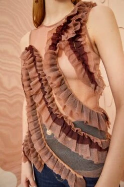 ULLA JOHNSON Winnifred Top - Umber -Ullyla Shop ULLA JOHNSON Winnifred Top UMBER 02 ALT