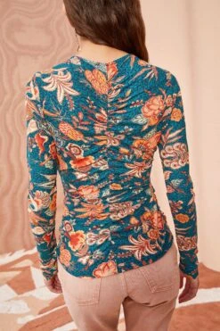 ULLA JOHNSON Wren Top - Delphinium -Ullyla Shop ULLA JOHNSON Wren Top DELPHINIUM 04