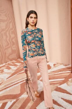 ULLA JOHNSON Wren Top - Delphinium -Ullyla Shop ULLA JOHNSON Wren Top DELPHINIUM 05